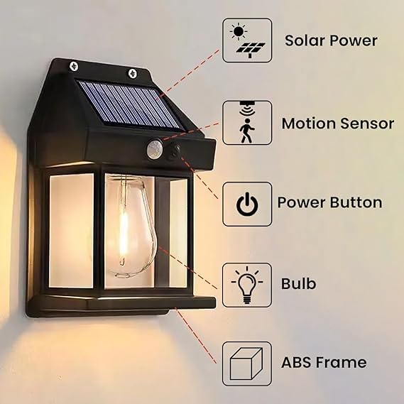 Solar Lamp Night Wireless Light  (Multicolor)